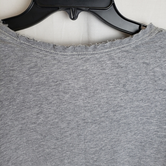 Life is Good Gray "Spread Good Vibes" T-shirt with Distressed Collar Sz 2XL - Picture 5 of 9